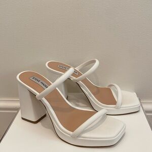 White Steve Madden Heels